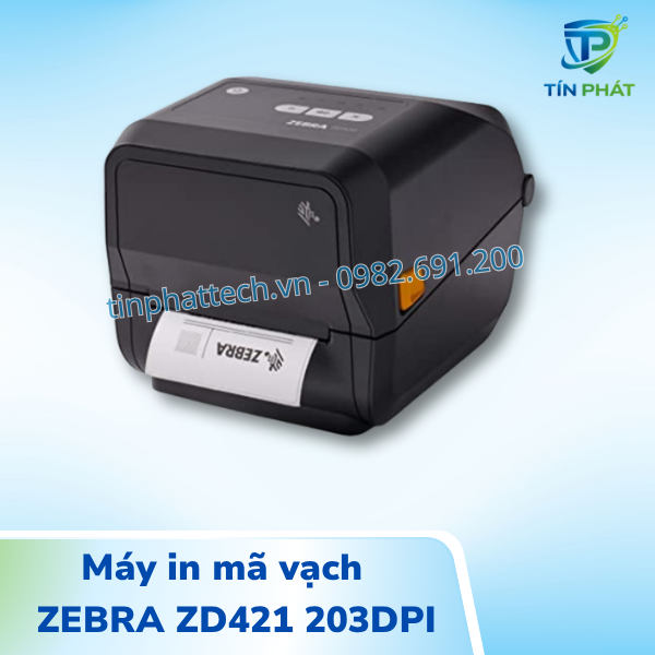 Máy in mã vạch Zebra ZD421 203dpi