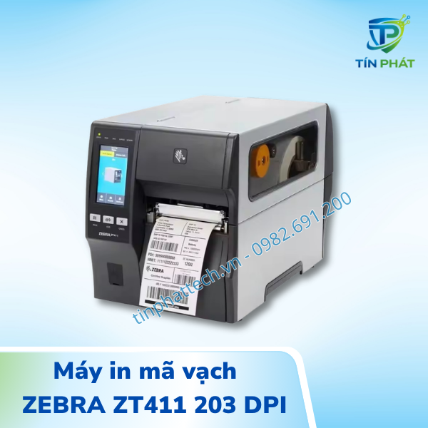 Máy in mã vạch Zebra Zt411 203dpi