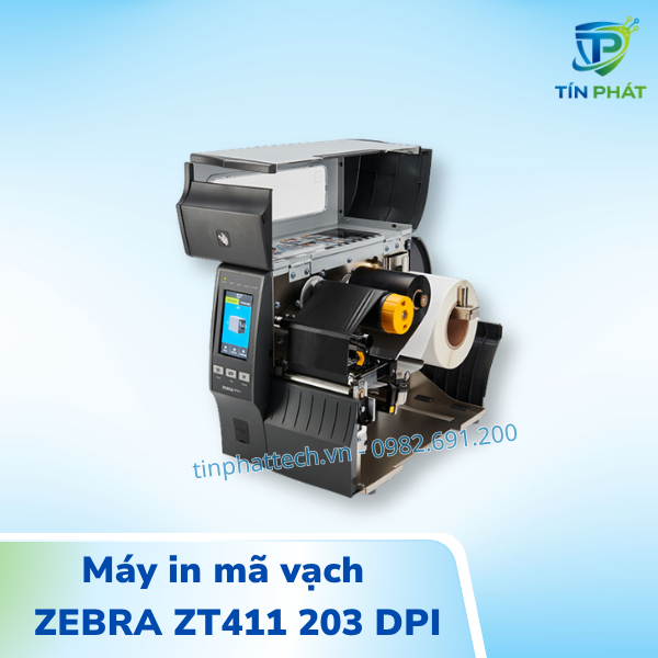 Máy in mã vạch Zebra Zt411 203dpi - Ảnh 4